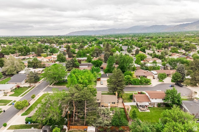 1256 E Darby Cir S, Murray, UT 84117 - aerial view of residential area featuring mountains