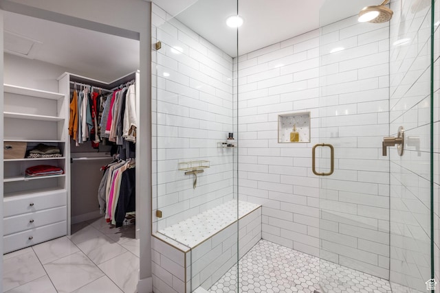 1256 E Darby Cir S, Murray, UT 84117 - bathroom with a shower stall and a walk in closet