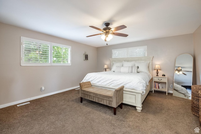 1256 E Darby Cir S, Murray, UT 84117 - carpeted bedroom featuring baseboards and a ceiling fan