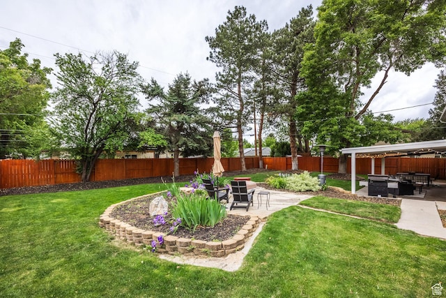 1256 E Darby Cir S, Murray, UT 84117 - view of yard featuring a patio area