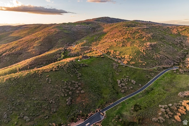 2000 W Red Hawk Trl, Park City, UT 84098 - aerial view at dusk of a mountain view