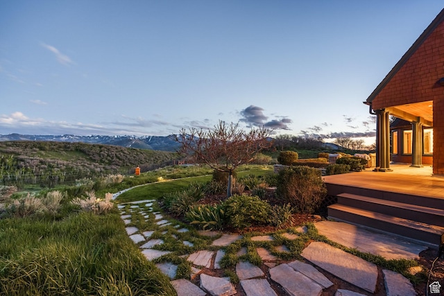2000 W Red Hawk Trl, Park City, UT 84098 - view of yard featuring a deck with mountain view