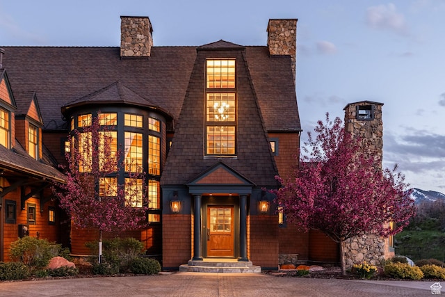 2000 W Red Hawk Trl, Park City, UT 84098 - shingle-style home with a chimney