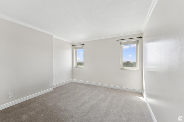 515 S 1000 E Unit 202, Salt Lake City, UT 84102 - carpeted spare room featuring ornamental molding and baseboards