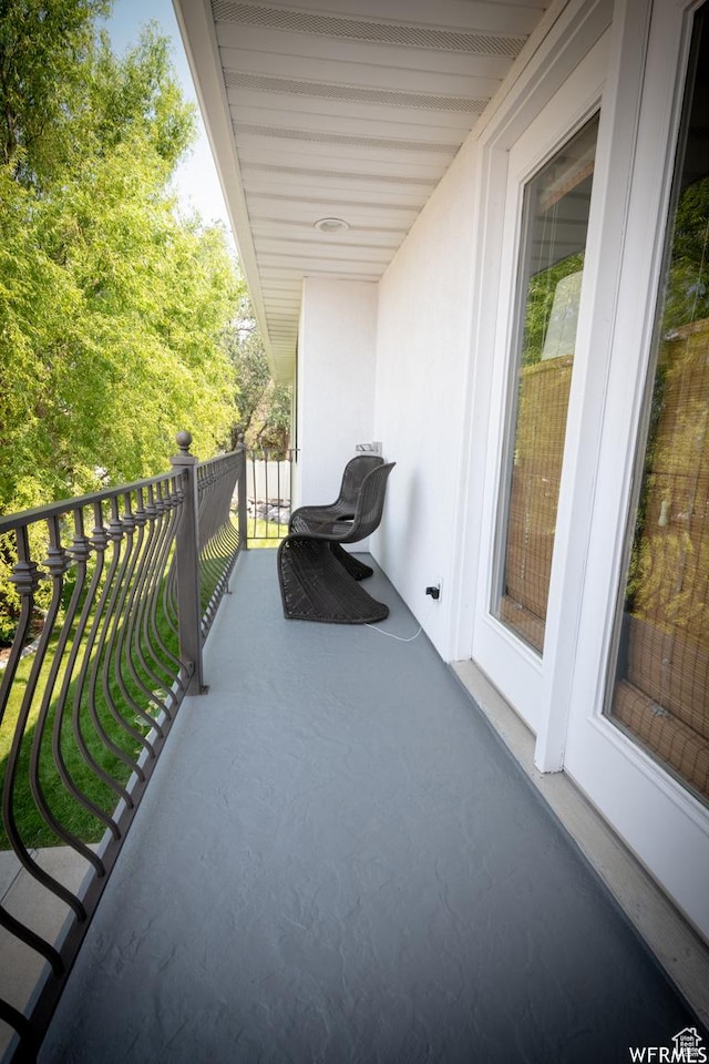 view of balcony