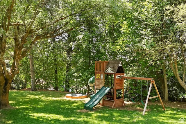 384 W 4200 N, Pleasant View, UT 84414 - view of playground with a lawn