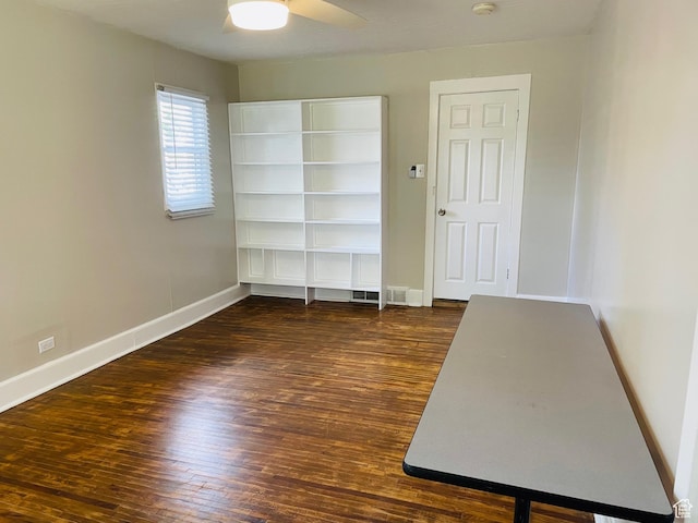936 E Atkin Ave, Salt Lake City, UT 84106 - empty room featuring baseboards, wood finished floors, and ceiling fan