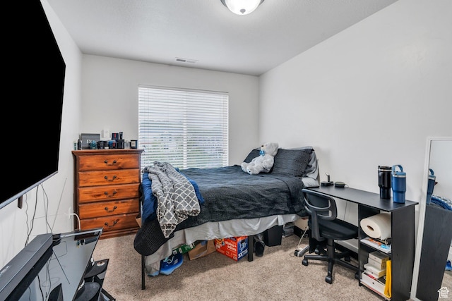 bedroom featuring carpet flooring