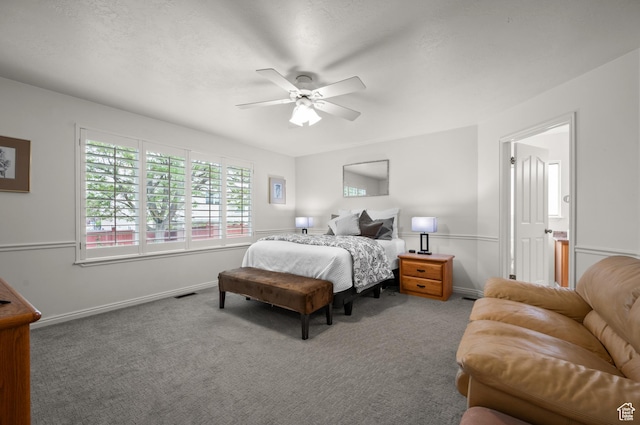 3678 S Vineyard Ct, Millcreek, UT 84106 - carpeted bedroom with baseboards and a ceiling fan