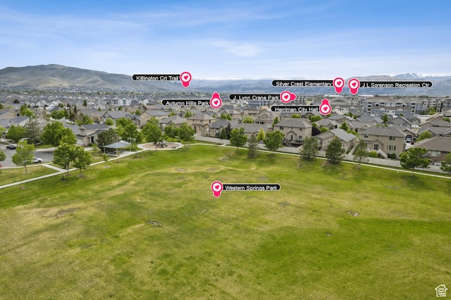 aerial view of property's location