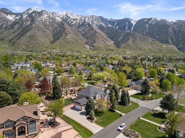 mountain view featuring nearby suburban area