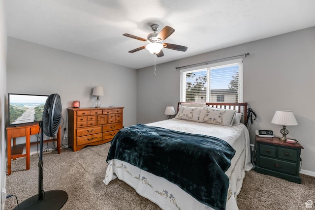 7963 S 2800 W, West Jordan, UT 84088 - carpeted bedroom with a ceiling fan