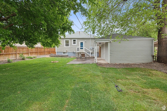 2484 S 800 E, Salt Lake City, UT 84106 - rear view of house with a patio area and a shingled roof