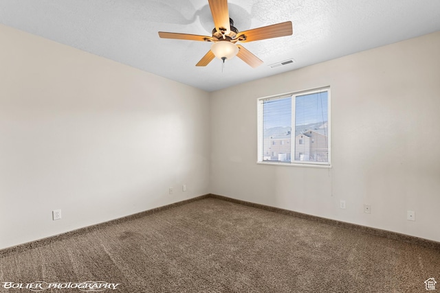 1688 N 175 W, Cedar City, UT 84721 - unfurnished room featuring carpet, ceiling fan, baseboards, and a textured ceiling