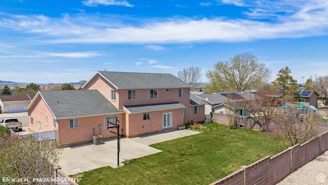 1688 N 175 W, Cedar City, UT 84721 - rear view of property with stucco siding, a patio area, roof with shingles, and a residential view