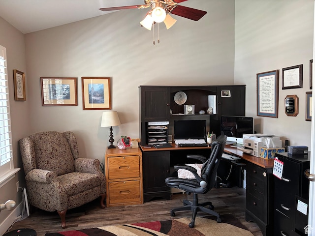 1522 S 1100 E, Spanish Fork, UT 84660 - office featuring wood finished floors and ceiling fan