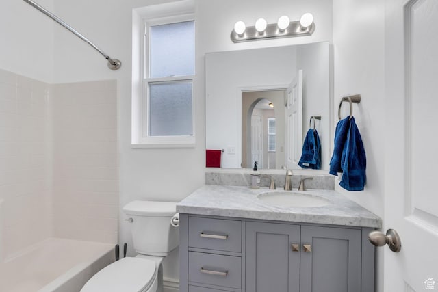 274 N Foxboro Dr, North Salt Lake, UT 84054 - full bathroom with toilet, vanity, and shower / tub combination