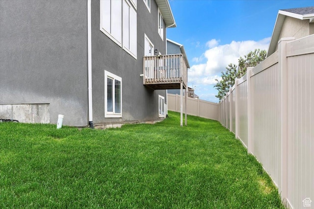 15134 S White Hart Ln, Bluffdale, UT 84065 - fenced backyard with a wooden deck