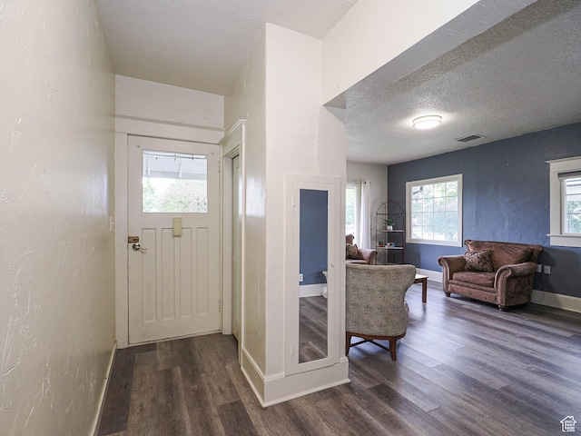 466 N 200 E, Provo, UT 84606 - entrance foyer featuring dark wood finished floors, baseboards, and a textured ceiling