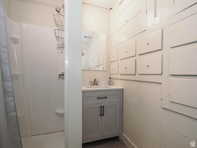 466 N 200 E, Provo, UT 84606 - full bath with a stall shower, vanity, and baseboards