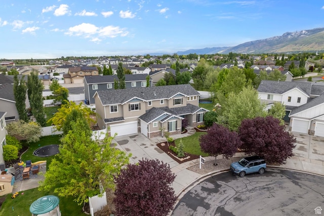 2258 W Falconer Cir, Farmington, UT 84025 - aerial perspective of suburban area featuring a mountain backdrop