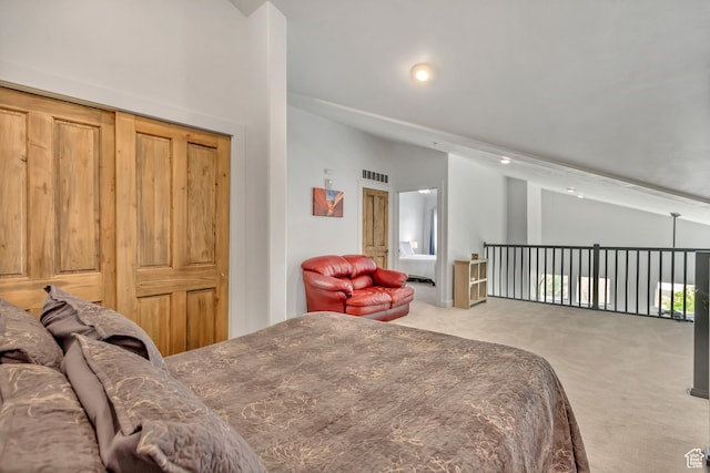 6641 N 2200 W Unit D-304, Park City, UT 84098 - bedroom featuring carpet flooring, lofted ceiling, and recessed lighting
