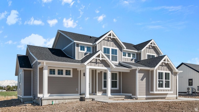 view of front of home featuring a porch and board and batten siding