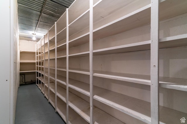 view of storage area