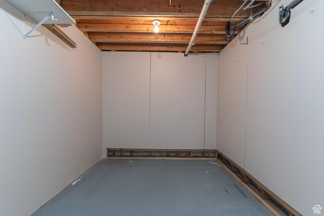 view of basement