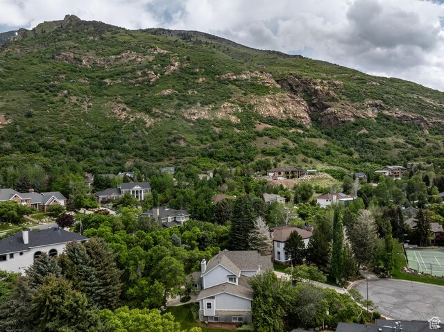 bird's eye view of mountains