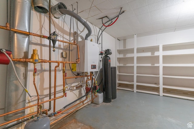 utilities featuring tankless water heater