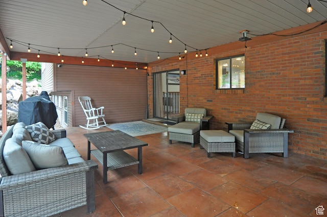 view of patio / terrace featuring outdoor lounge area