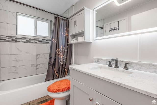 396 S 100 E, Tooele, UT 84074 - full bathroom featuring toilet, vanity, and shower / tub combo