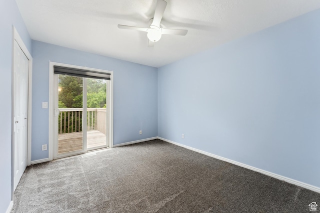 4948 S 1150 E, Ogden, UT 84403 - unfurnished room featuring carpet flooring, a ceiling fan, and baseboards