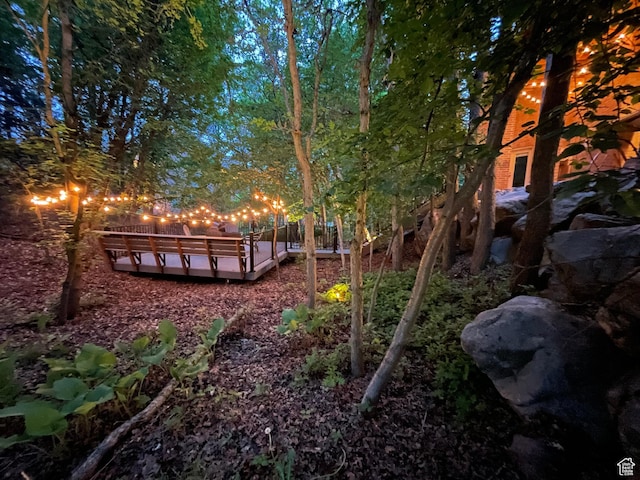 1921 E Mohawk Ln S, Ogden, UT 84403 - view of yard featuring a deck