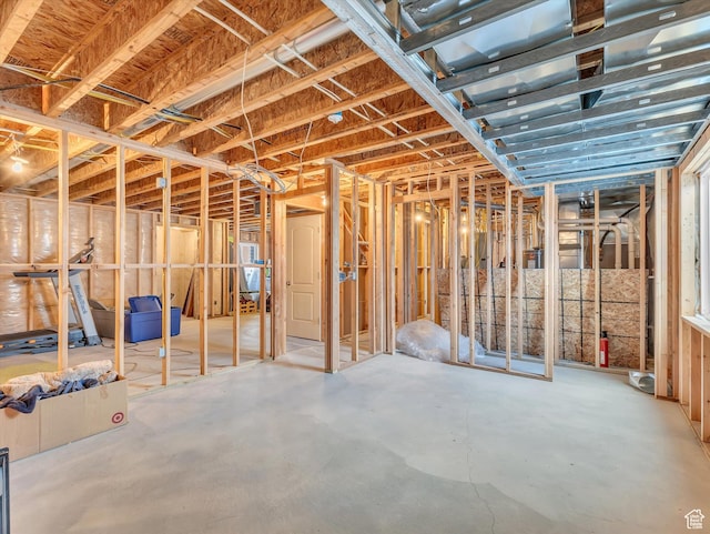 miscellaneous room featuring concrete flooring