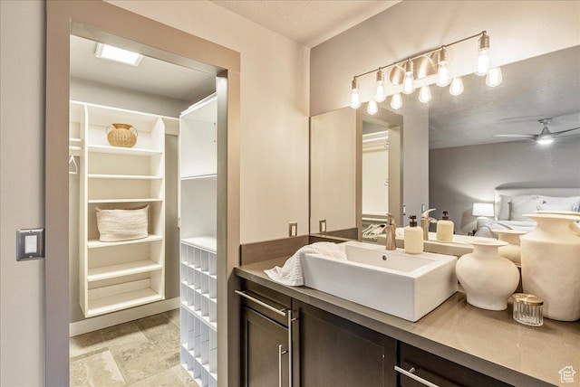 59 W 600 N, Farmington, UT 84025 - bathroom featuring a ceiling fan and vanity