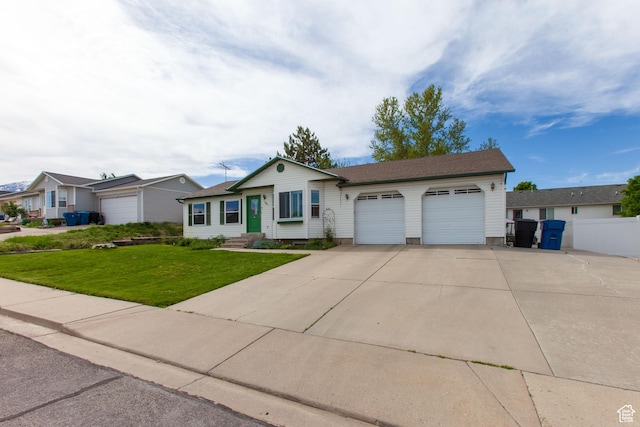 841 W 1235 S, Payson, UT 84651 - ranch-style house with an attached garage, a front yard, and driveway