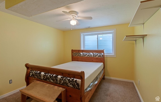 841 W 1235 S, Payson, UT 84651 - carpeted bedroom featuring baseboards and a ceiling fan