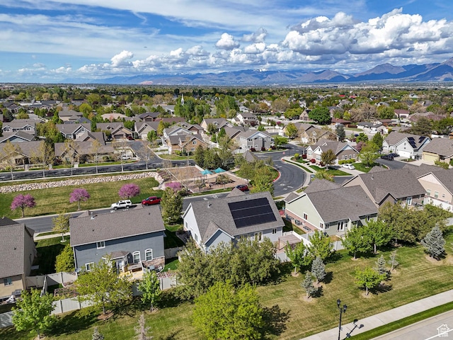 3263 W Blue Moon Ln, South Jordan, UT 84095 - aerial perspective of suburban area featuring mountains