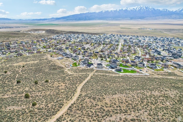 aerial overview of property's location with mountains