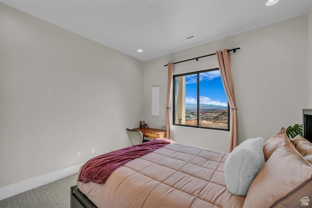 1003 N Grand Heights Dr, St George, UT 84770 - carpeted bedroom featuring recessed lighting