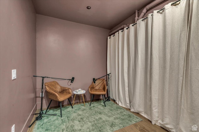 1003 N Grand Heights Dr, St George, UT 84770 - sitting room featuring wood finished floors and baseboards