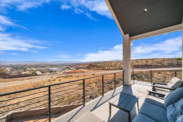 1003 N Grand Heights Dr, St George, UT 84770 - balcony featuring a mountain view