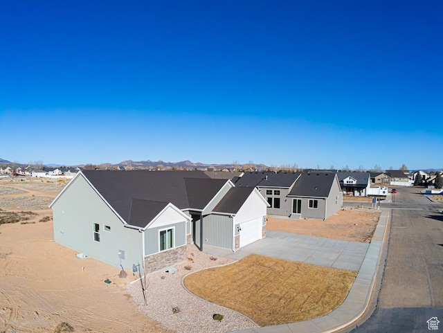 aerial perspective of suburban area