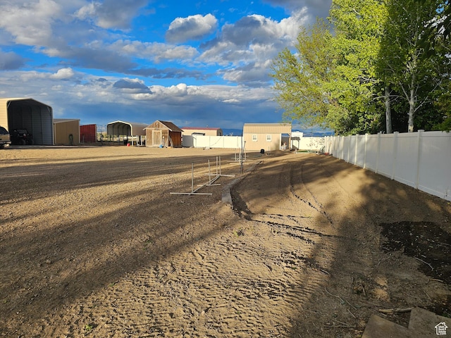 view of dirt / gravel road