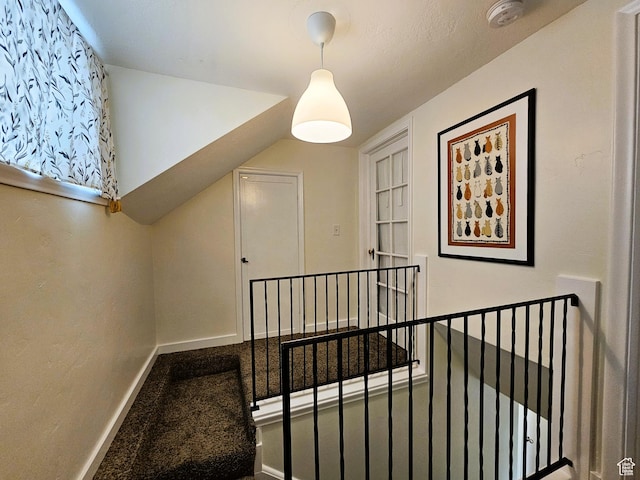 44 S 700 E, Provo, UT 84606 - stairway featuring baseboards and carpet flooring