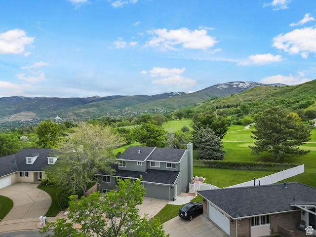 view of mountain background