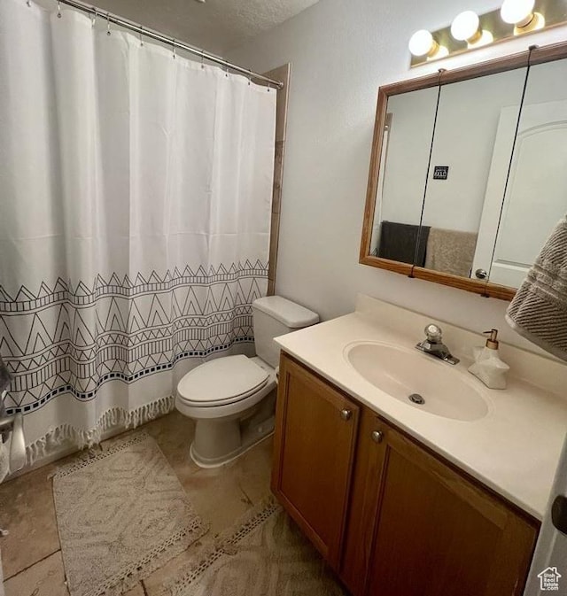 1347 S 1370 E, Provo, UT 84606 - full bathroom featuring toilet, vanity, and a shower with shower curtain