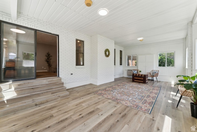 view of sunroom